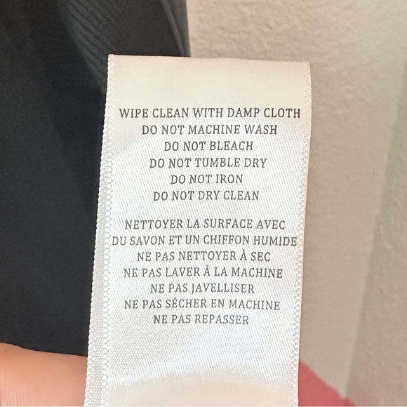 Blank NYC Drape Front Jacket Open Waterfall Faux Leather Knit Moto S - Picture 10 of 10